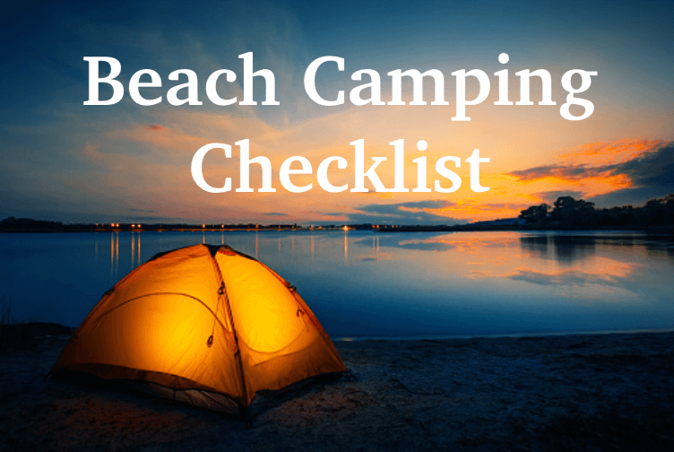 beach camping checklist