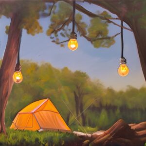 Hanging Bulbs- Campsite and Tent Lighting Ideas